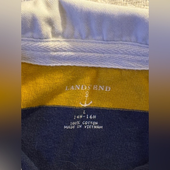 💥On Sale 💥 LANDS END   LONG SLEEVE   COLLARED SHIRT EXCELLENT CONDITION - Picture 7 of 10